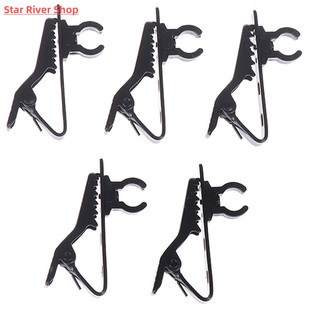 5pcs Microphone Iron Clip Tie Clip Mic Lapel Collar Clip Mic