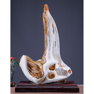 太行崖柏根雕摆件客厅关公观音寿星木雕实木树根精品雕刻工艺品