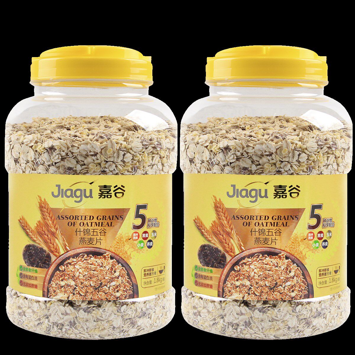 糖尿病可以吃嘉谷五谷燕麦片无糖精即食原味营养早餐非脱零食饼干