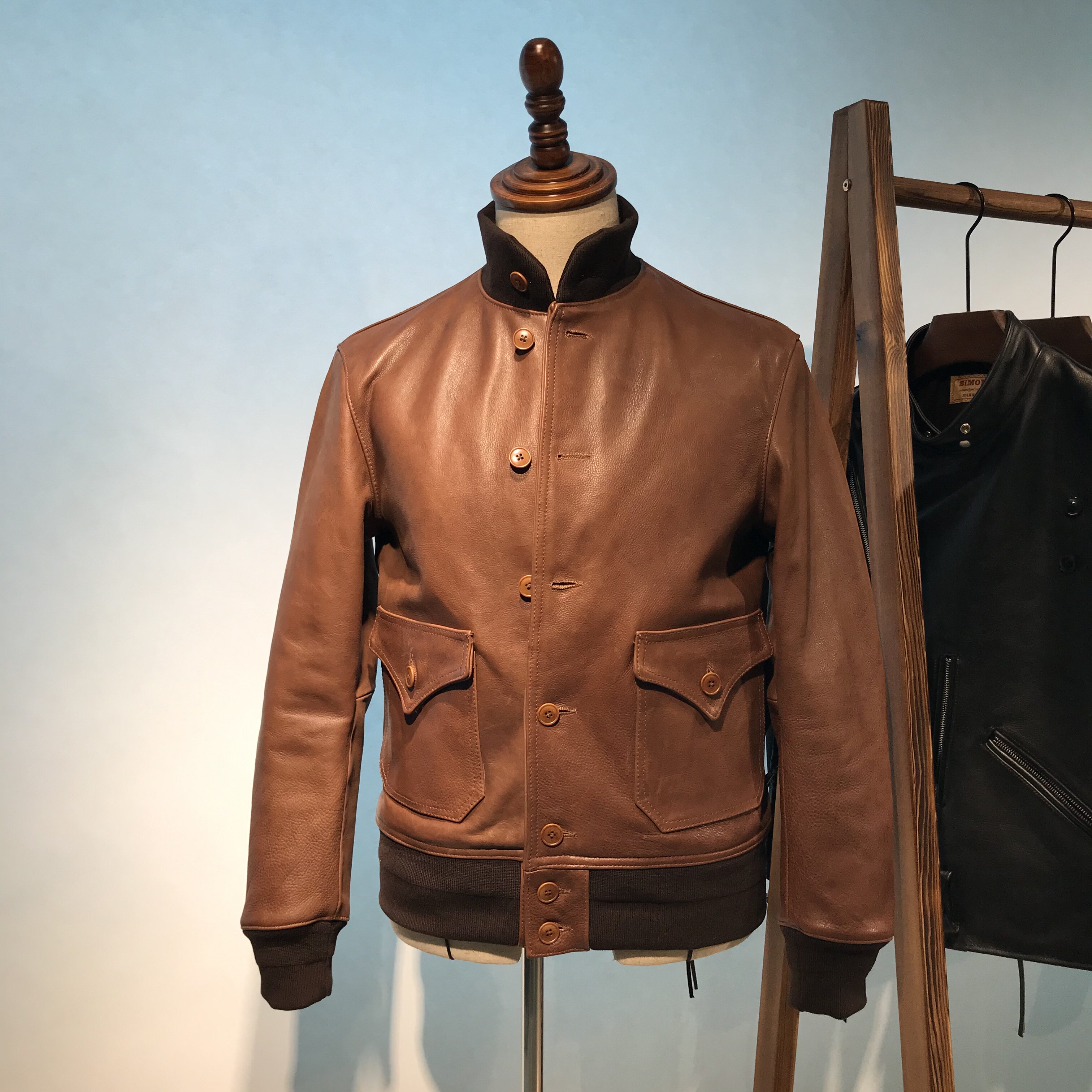 限量款a1空军飞行服经典1927雏形版进口植鞣牛皮夹克男士真皮外套