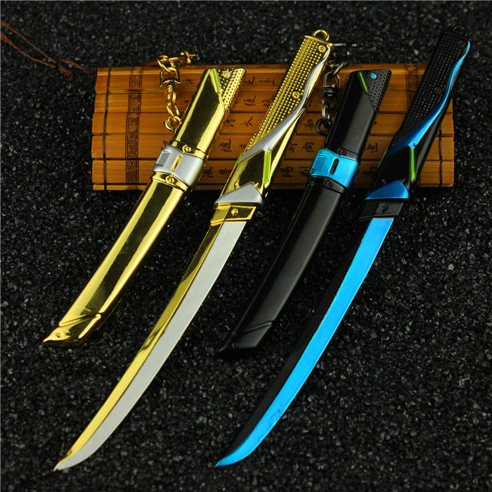 守望先锋武器ow周边岛田源氏胁差短刀邪鬼兵器带刀鞘锌合金材质