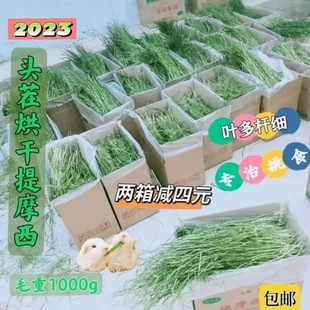 繁星牧草2023年新头茬烘干提摩西草干草箱装兔草龙猫粮岷县北提