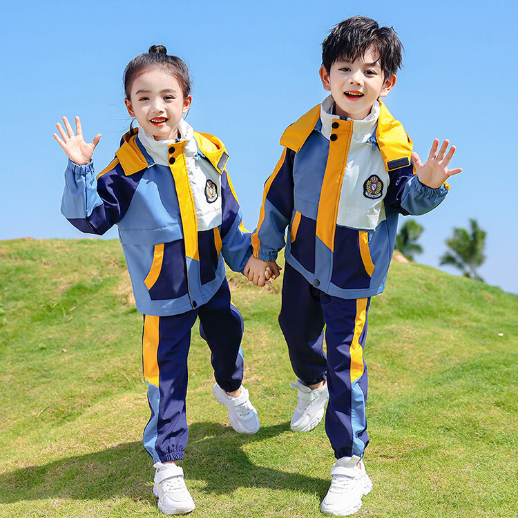 一年级儿童班服小学生校服春秋套装冲锋衣秋冬季三件套幼儿园园服