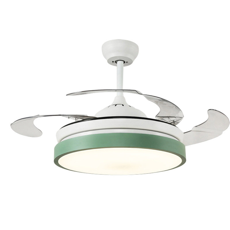 简约现代客厅吊灯隐形l风扇灯餐厅无叶吊扇卧室电扇灯