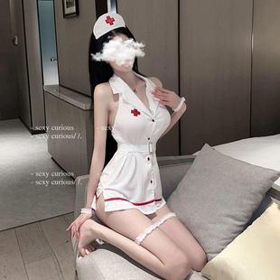 女士性感内衣房事高级情趣衣服方便免脱直播护士cosplay制服少女