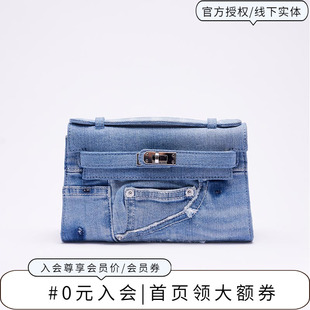 Margin Goods Top Handle Bag牛仔手提斜挎包帆布包时尚复古小众