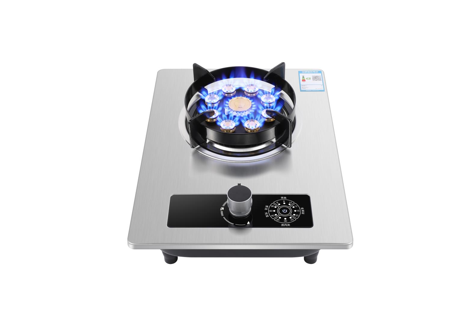 皇冠煤气灶单灶 液化气台式嵌入式定时燃气灶家用九腔猛火节能灶