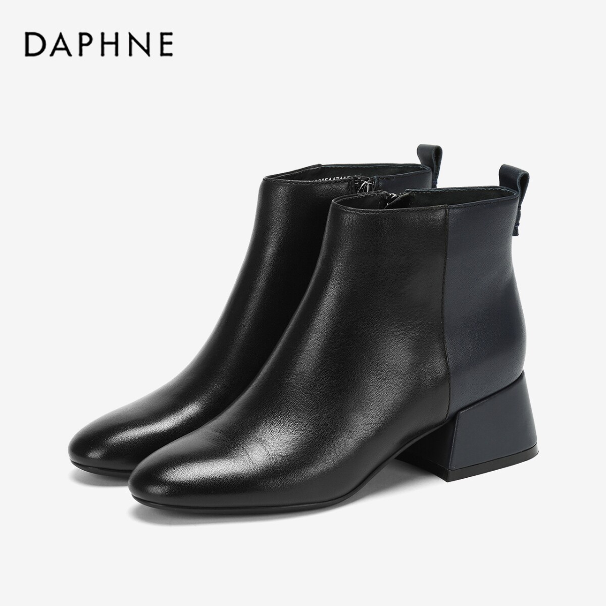 热销达芙妮女鞋短靴 真皮