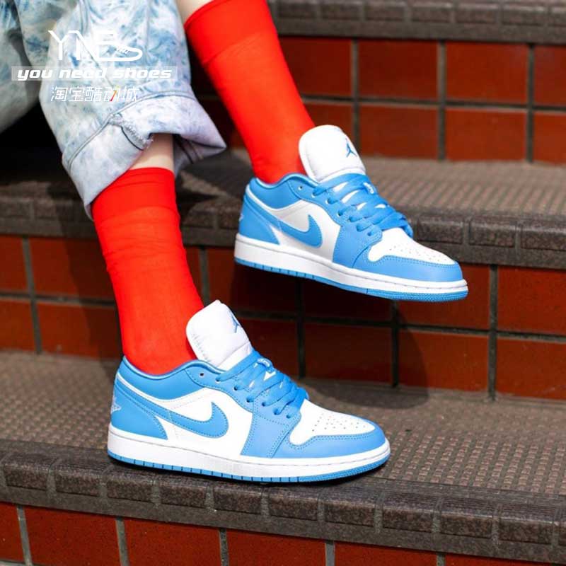 油腻叔 air jordan aj1 low北卡蓝unc低帮男女鞋篮球鞋ao9944-441