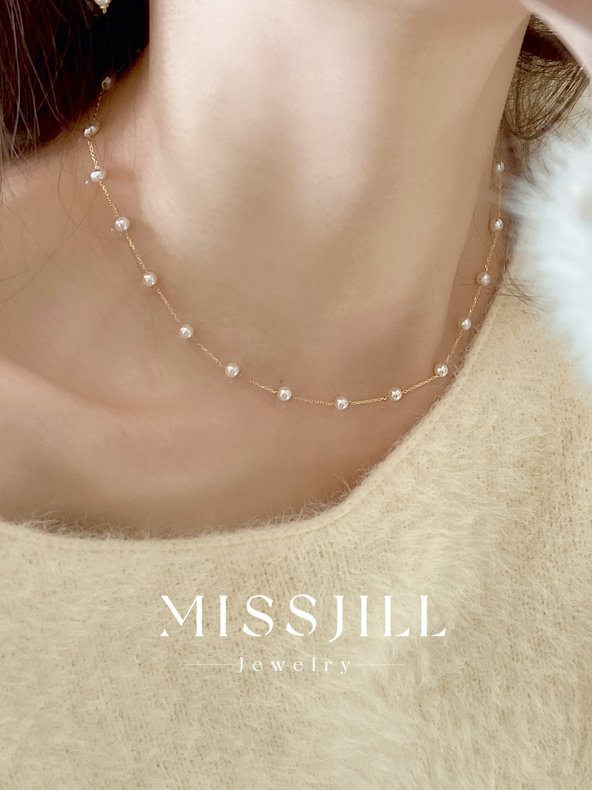 MISSJILL·满天星项链｜小众精致珍珠通体925纯银高级项链锁骨链