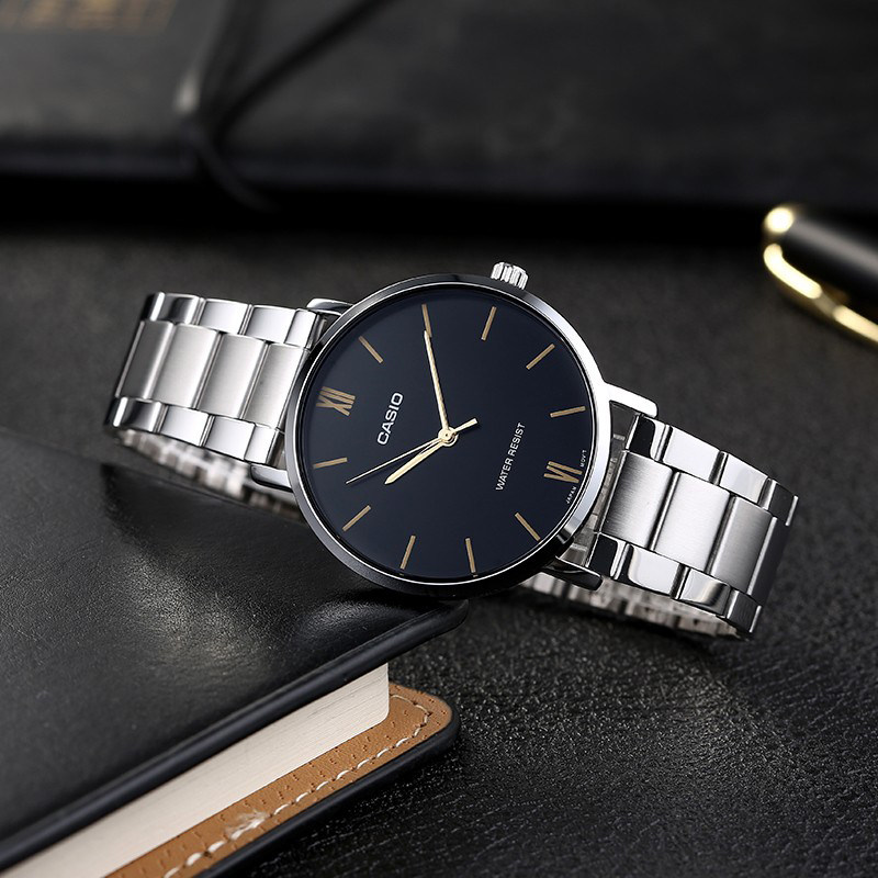 男表 休闲_卡西欧casio手表男士商务休闲运动时尚防水钢带腕表mtp-vt