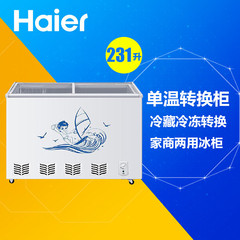 Haier/海尔 SC/SD-231W 卧式商用单温一室冰柜平移玻璃门展示冷柜