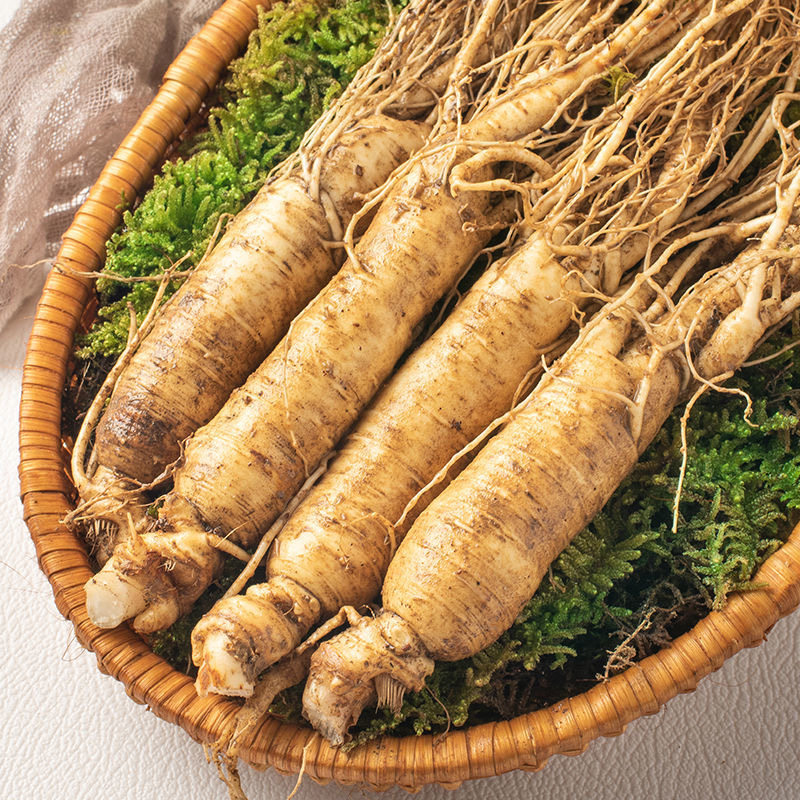 长白山东北吉林新鲜人园参30支/斤500克g1斤煲汤泡酒人参新鲜包邮