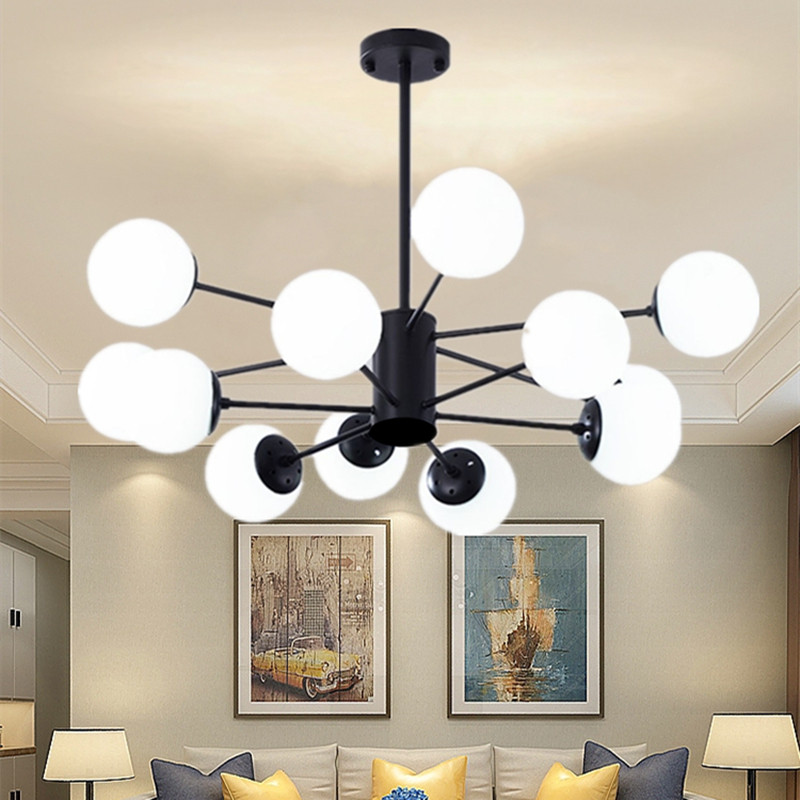 北欧艺术灯具简约创意现代大气家用客厅卧室餐厅商用网红魔豆吊灯