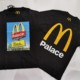 现货正品Palace 23FW McDonald's 麦当劳联名 路牌大Logo 短袖T恤