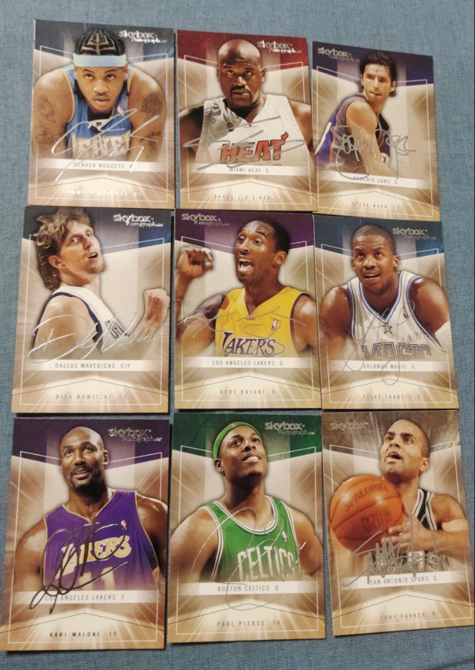 篮球 nba球星卡fleer 04-05 银签系列经典漂亮卡韦德雷杰米勒印签