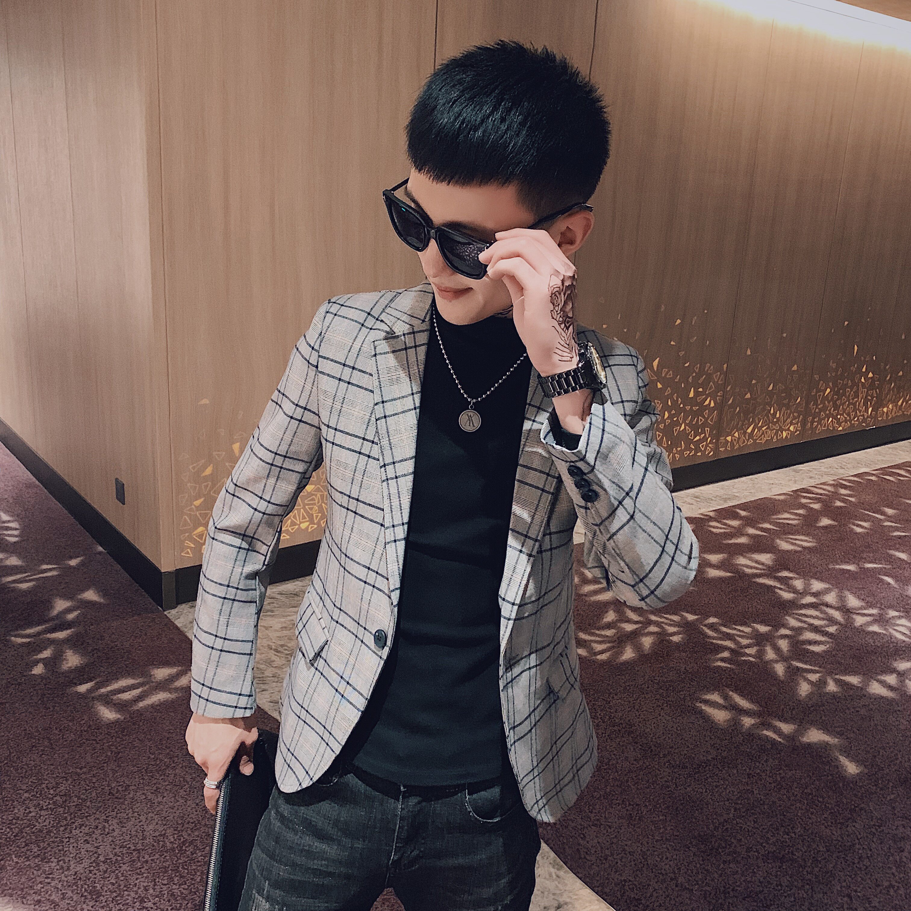 20年春季新款婚礼礼服精神小伙小西服西裤西装套装a328-2022-p165