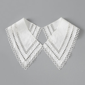 diy手工假领子女镂空蕾丝领白色领口花边辅料百搭衣领装饰领韩版