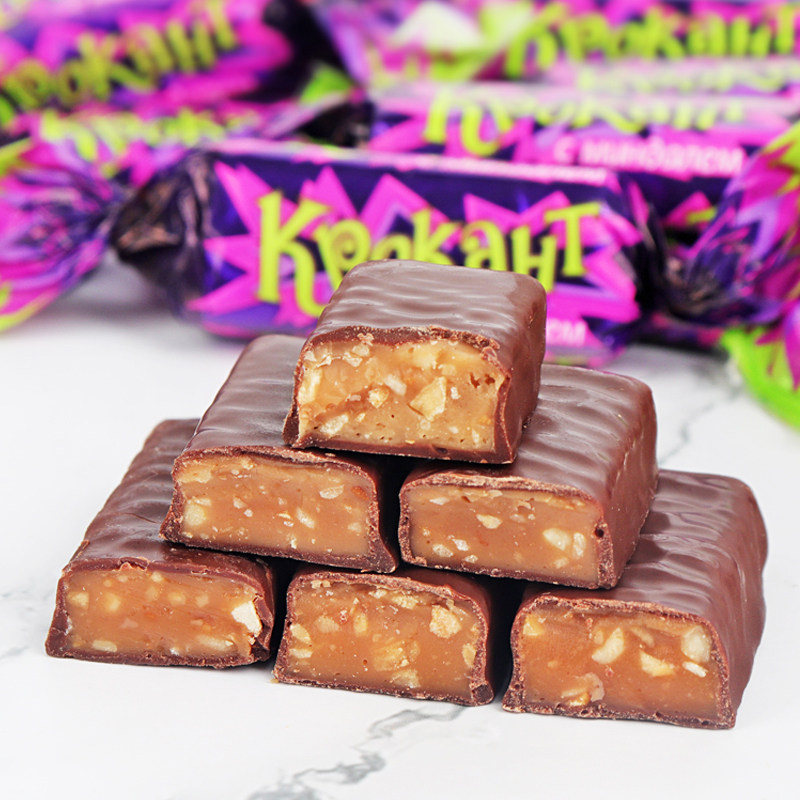 零食包邮特价_俄罗斯进口kdv紫皮糖kpokaht巧克力喜糖果零食品年货