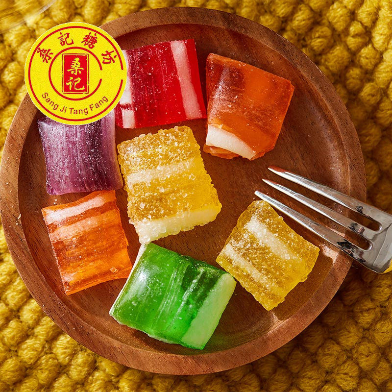 桑记糖坊天津特色传统混合水果味杂糖薄荷凉糖硬糖80怀旧西瓜糖球