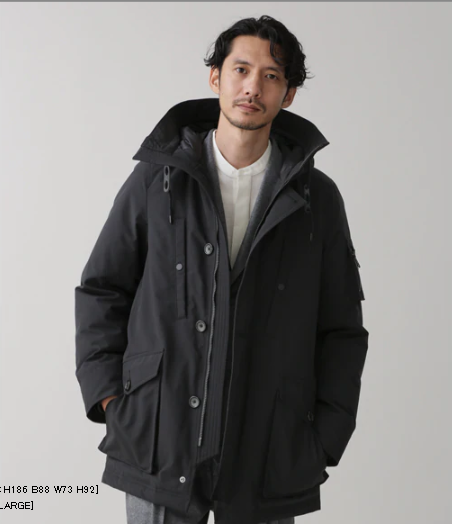 22aw 东京胖黄瓜日本代购 nano universe 西川中长款羽绒服 4205