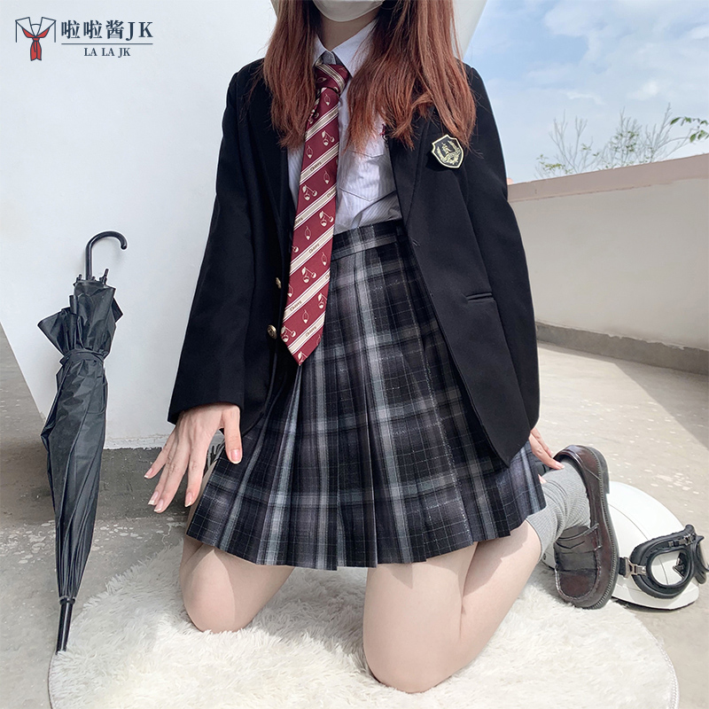 【啦啦酱jk】星夜曙光 jk制服裙格裙 夏季有银线の黑格 全款预约