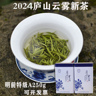 庐山云雾特级明前江西绿茶九江炒青高山茶叶2024春茶新茶罐装现货