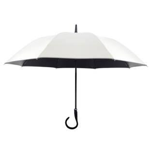黑胶遮阳伞长柄太阳伞防晒防紫外线日系弯钩雨伞女晴雨两用直杆伞