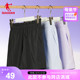 中国乔丹运动梭织短裤女夏季新款透气速干舒适下装松紧带健身跑步