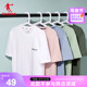 中国乔丹运动短袖t恤男2024夏季新款男士休闲运动透气短袖上衣T恤