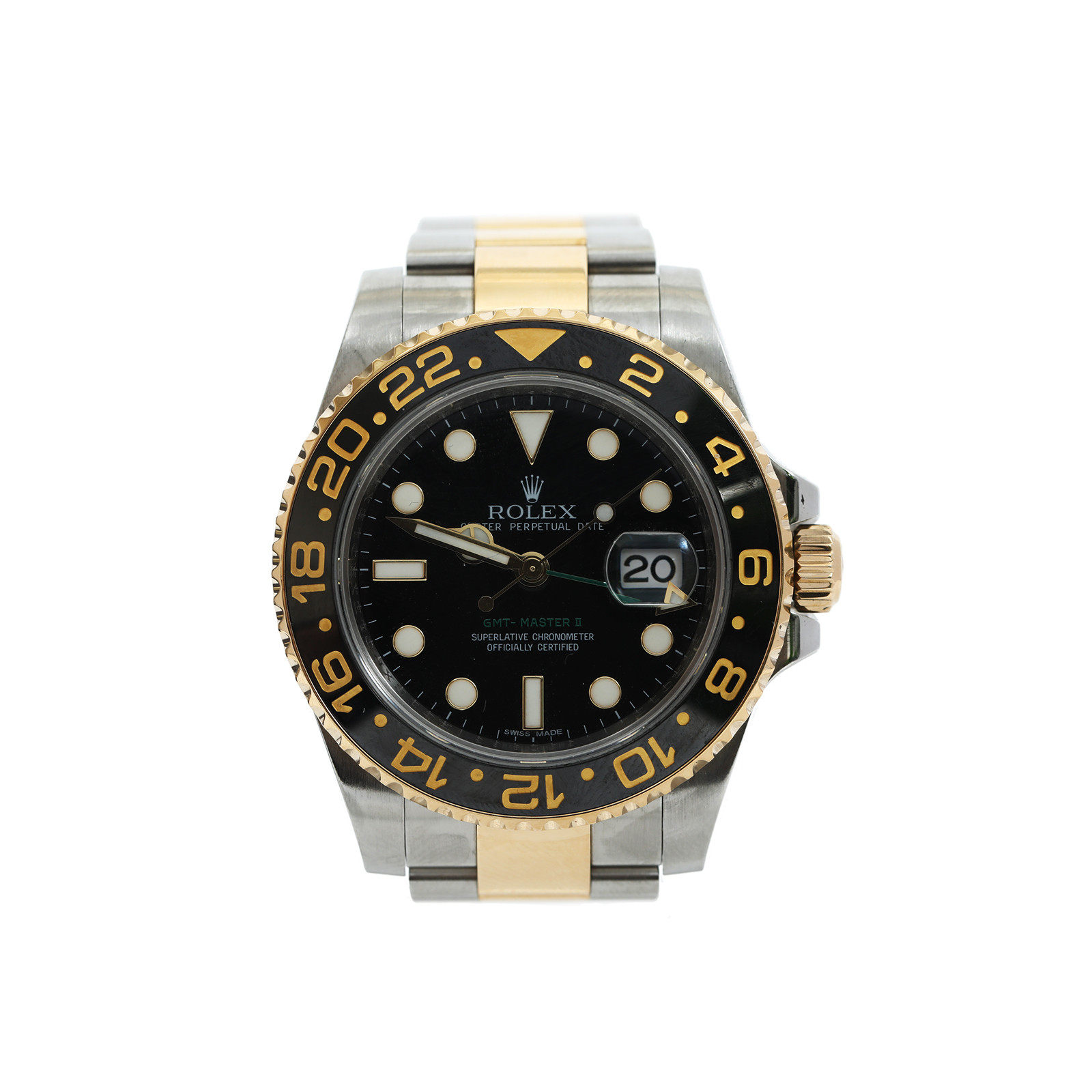 劳力士蓝水鬼_【小花奢侈品】99新 劳力士格林尼治型ii系列腕表p20