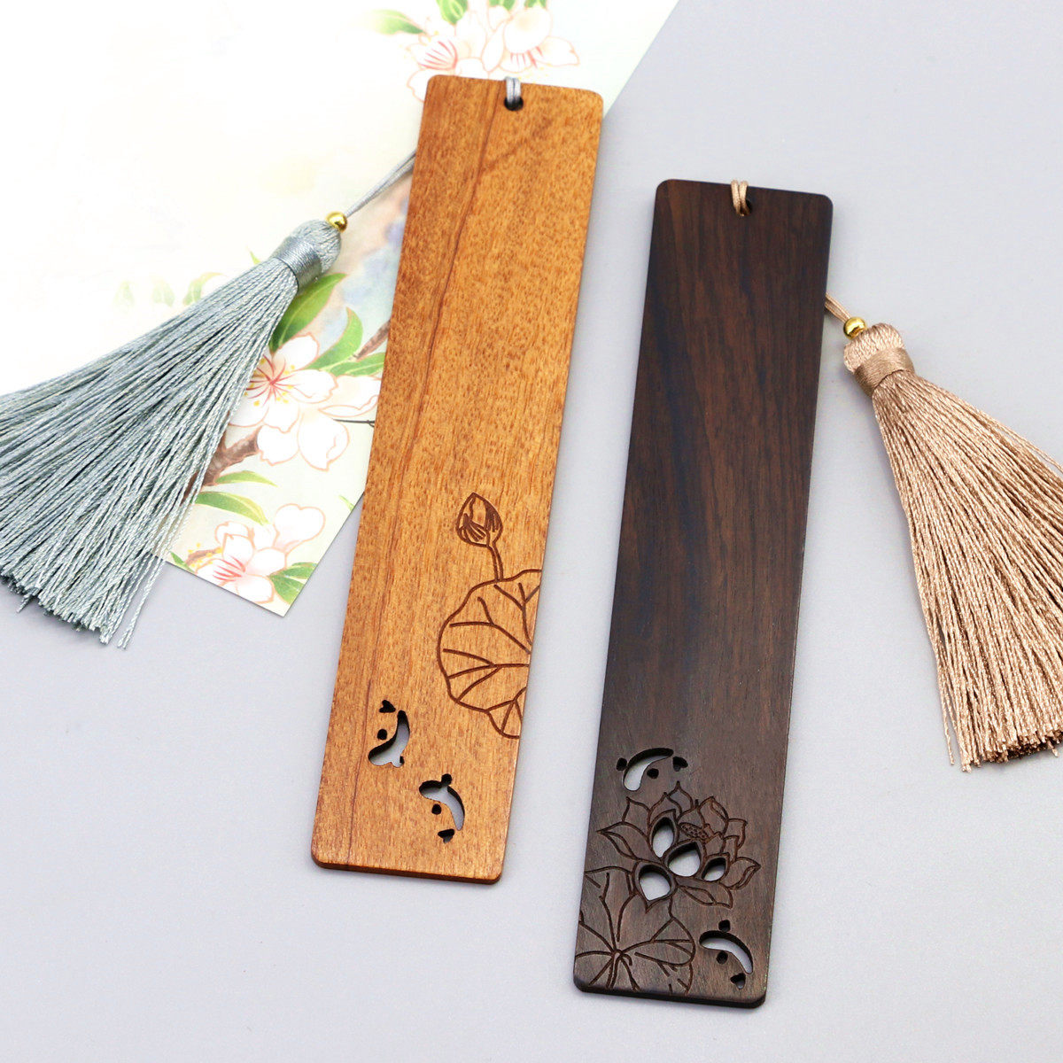 古风书签 木质大额优惠券