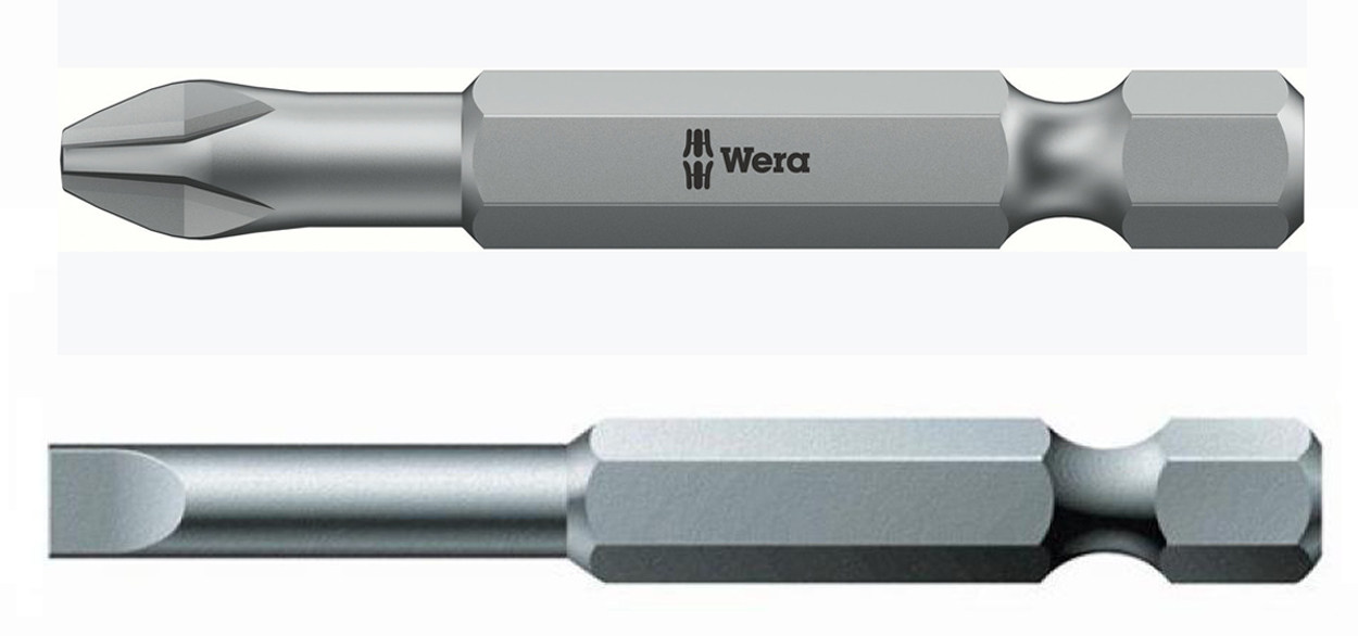 德国wera维拉一字十字批头改锥批头 1/4"批头wera批头多种选择