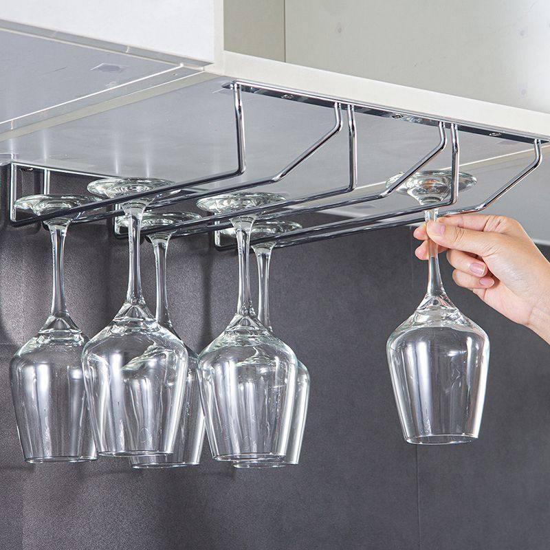 红洒怀置物挂架红酒杯架家用酒柜内悬挂式倒挂钩放高脚杯的吊架子