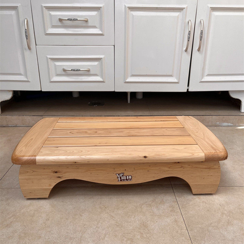 踏步床脚凳实木床边搁脚凳矮凳木踏板浴室木垫防滑木垫沙发脚踏凳