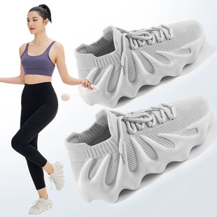 训练鞋女室内健身跳绳瑜伽防滑减震轻便专用软底跑步机男女运动鞋