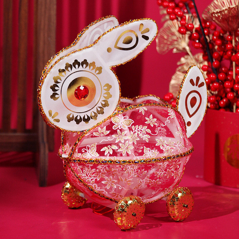 5中秋节灯笼儿童手提兔子花灯成品古风春节元宵手工制作diy材料包已售