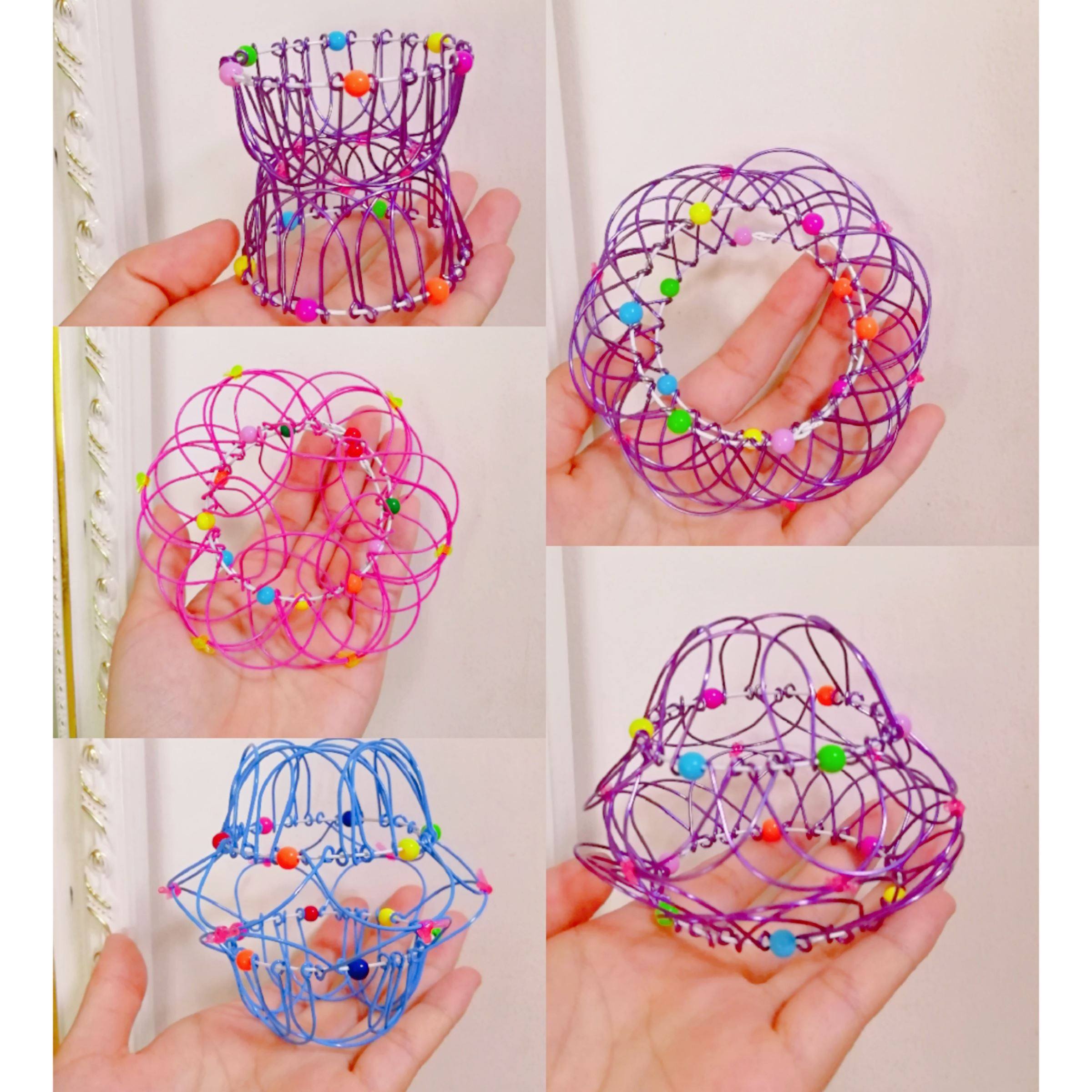 三十六变花篮翻花手工编百变铁丝环圈36变艺魔术礼品玩具怀旧传统