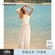 MISS COCOON可可尼度假连衣裙女2025夏季新款纯棉吊带裙绣花长裙