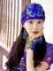 中国民族风立体花朵镂空刺绣帽子女薄款镂空透气针织帽织搭包头帽