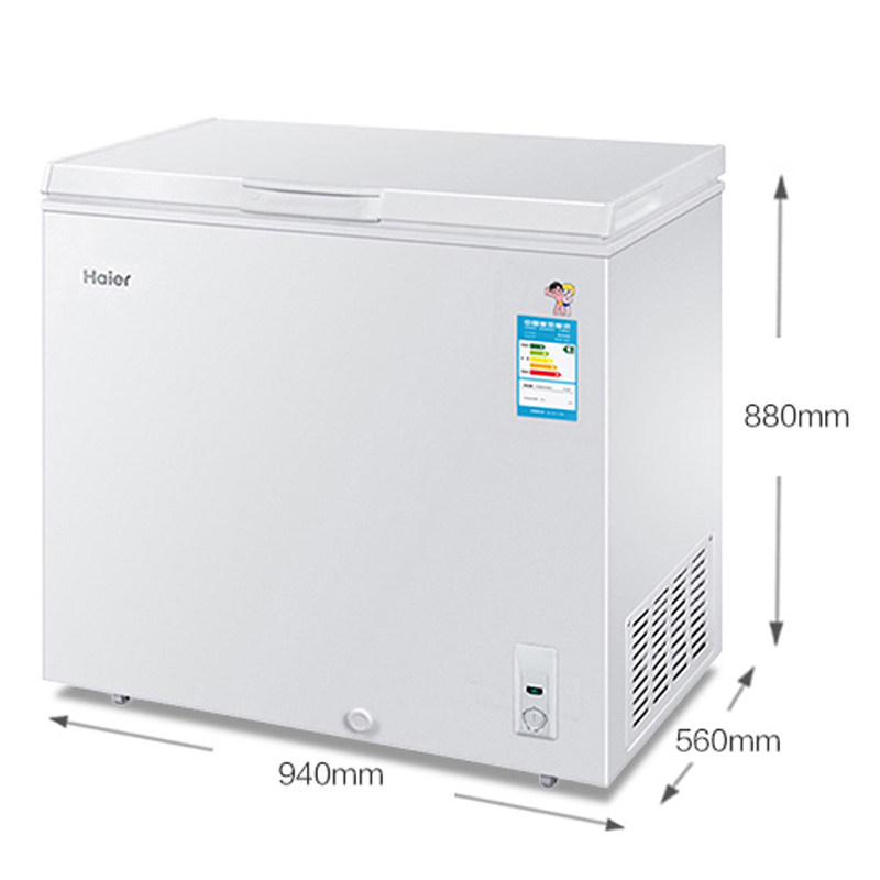haier/海尔 bc/bd-201hza 201升 家用节能冷柜小型冷藏冷冻电冰柜_不