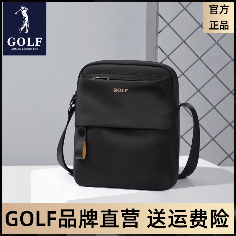 GOLF新款单肩包男士大容量休闲斜