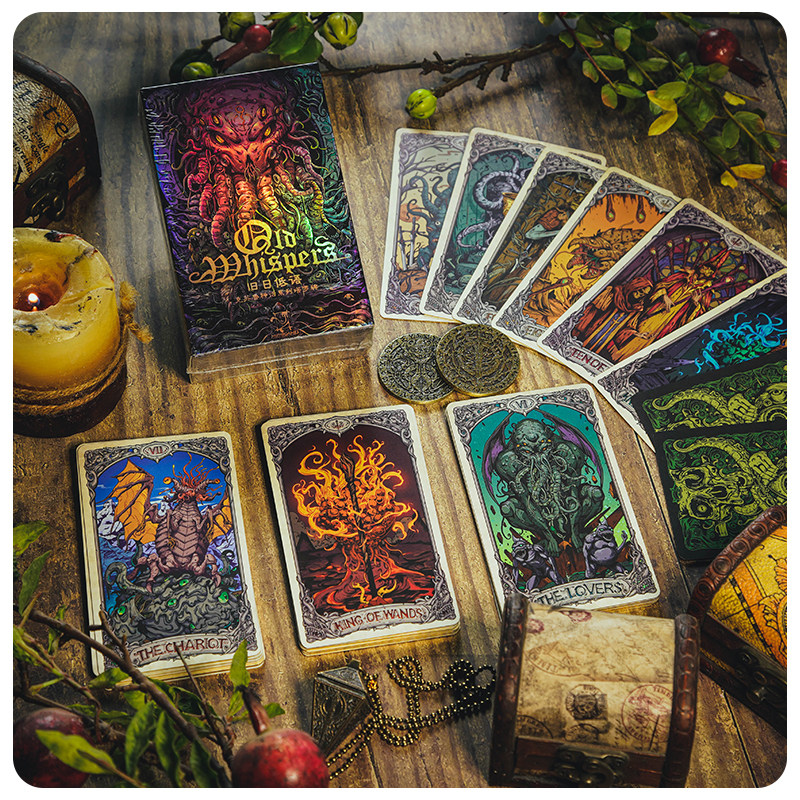 [墨鱼游戏]《旧日低语》克苏鲁神话塔罗牌灵摆扑克金属纪念币珍藏