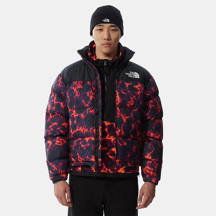 thenorthface北面1996printed红色羽绒服美版nf0a5ix429k