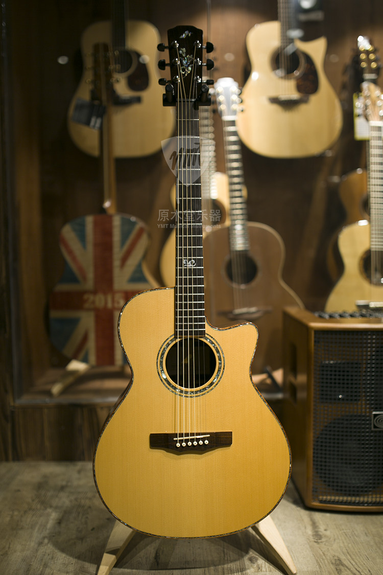 大连 原木堂 morris 手工吉他森中巧 制s151r 巴西玫瑰木背侧现货