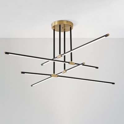 有想灯饰后现代轻奢长形客厅灯简约新款餐厅卧室吧台长条吊灯