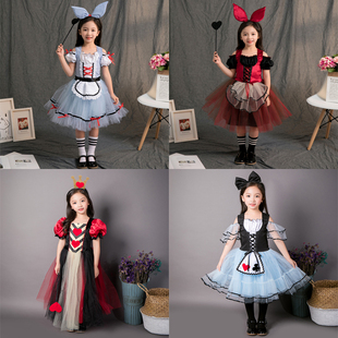六一儿童节服装女童爱丽丝梦游仙境角色扮演cosplay女仆装演出服