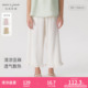 马克珍妮女童清凉亚麻花边长裤儿童宽松直筒裤夏装新款裤子240857
