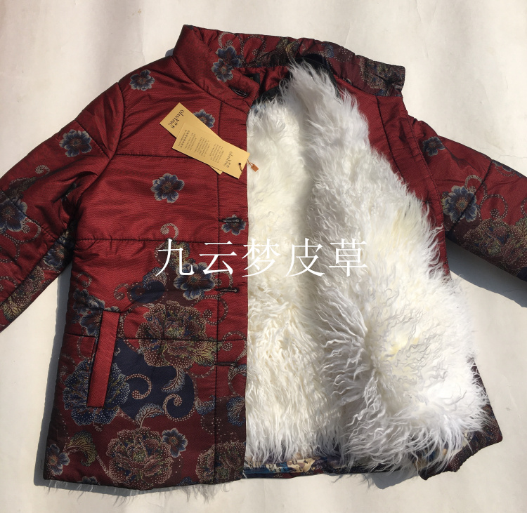皮毛一体外套女中老年羊羔毛棉袄真羊皮棉衣加厚保暖妈妈装大码冬