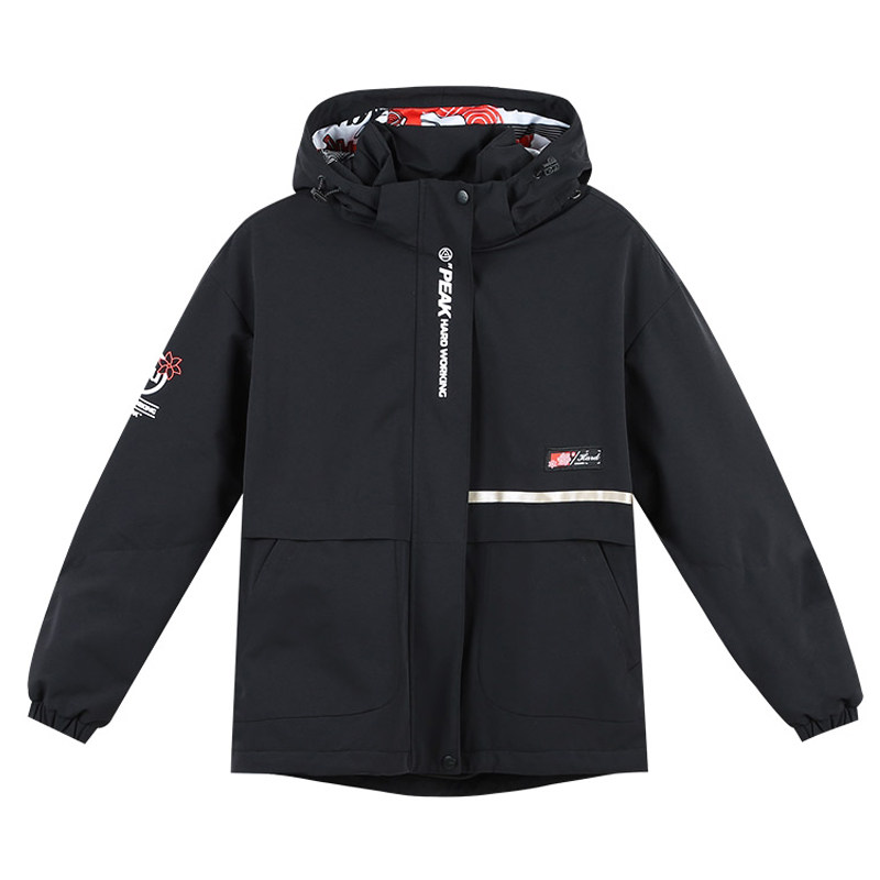 匹克牛转乾坤2021春季新款女梭织摇粒风衣外套休闲运动装f211052